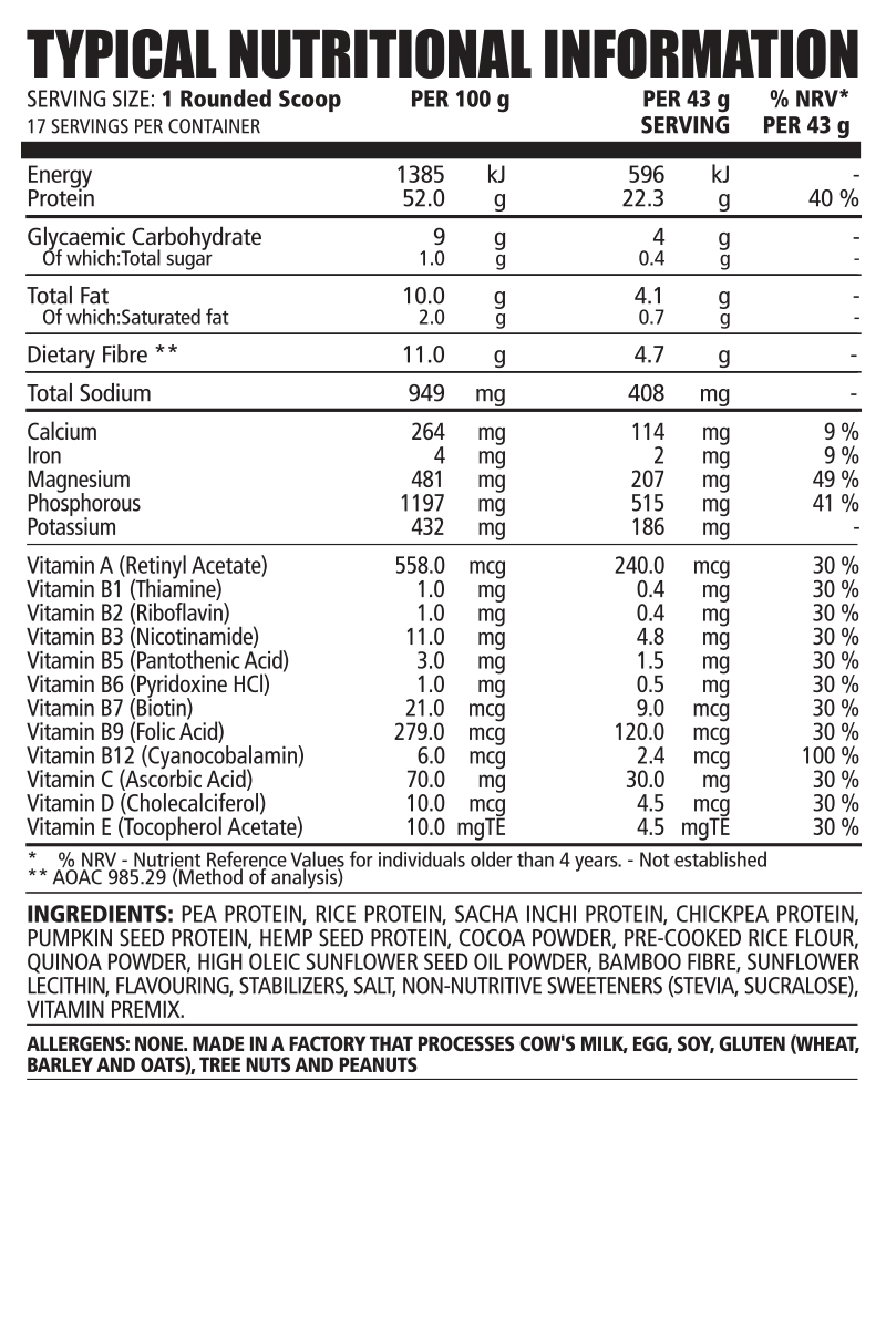 npl vegan protein dischem